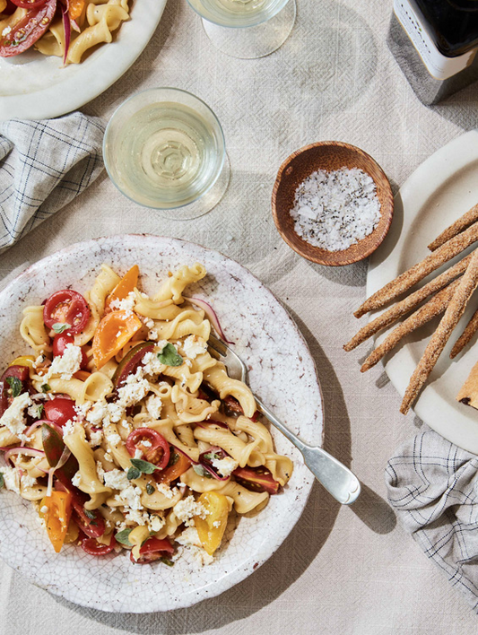 Tomato & Baked Ricotta Pasta Salad